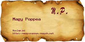 Magy Poppea névjegykártya